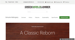 Desktop Screenshot of greenworldlumber.com